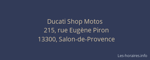 Ducati Shop Motos