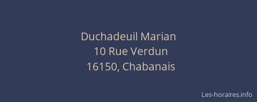 Duchadeuil Marian