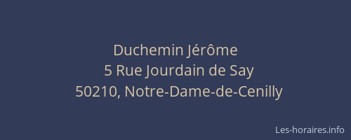 Duchemin Jérôme