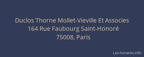 Duclos Thorne Mollet-Vieville Et Associes