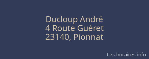 Ducloup André