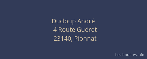 Ducloup André