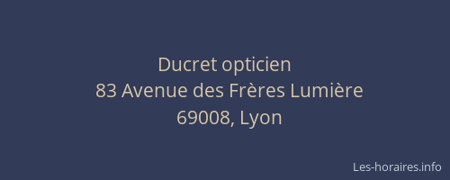 Ducret opticien