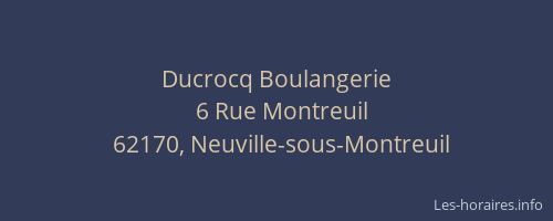 Ducrocq Boulangerie
