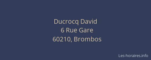 Ducrocq David