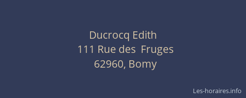 Ducrocq Edith