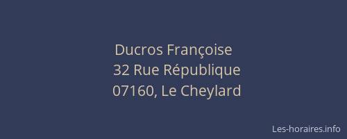 Ducros Françoise