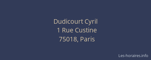 Dudicourt Cyril