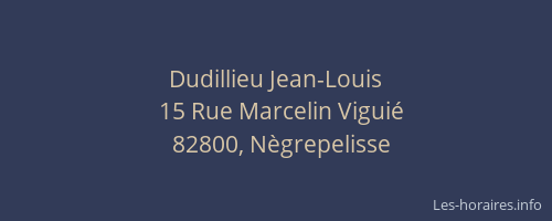 Dudillieu Jean-Louis