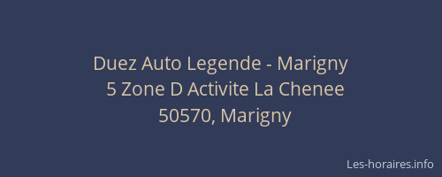Duez Auto Legende - Marigny
