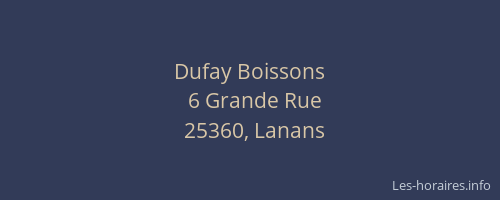 Dufay Boissons