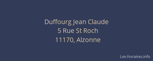 Duffourg Jean Claude