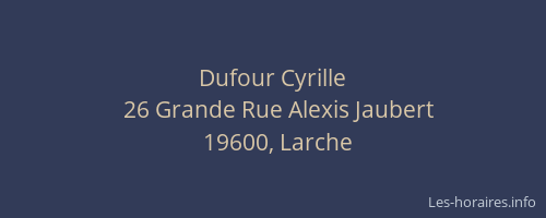 Dufour Cyrille