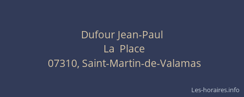 Dufour Jean-Paul