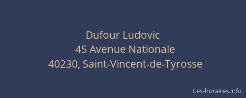 Dufour Ludovic