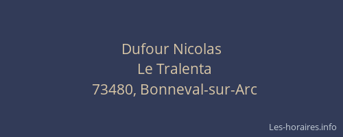 Dufour Nicolas