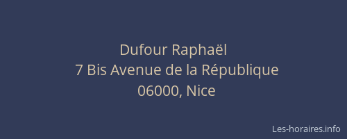 Dufour Raphaël