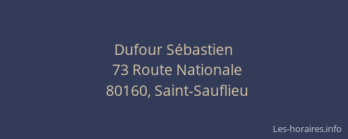 Dufour S&eacute;bastien
