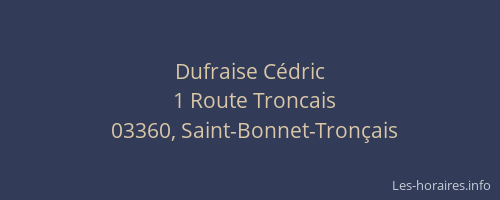 Dufraise Cédric