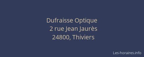 Dufraisse Optique