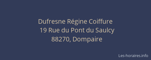 Dufresne Régine Coiffure