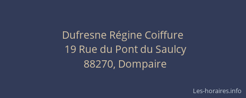 Dufresne R&eacute;gine Coiffure