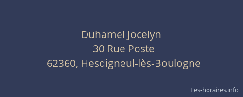 Duhamel Jocelyn