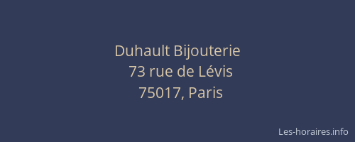 Duhault Bijouterie