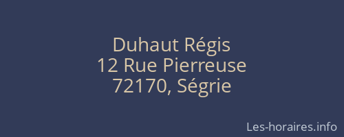 Duhaut Régis
