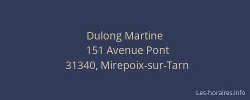 Dulong Martine