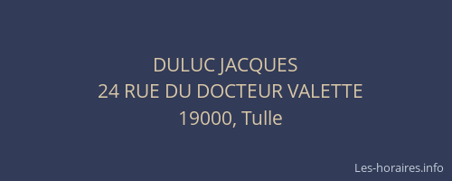 DULUC JACQUES