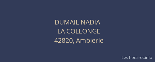 DUMAIL NADIA