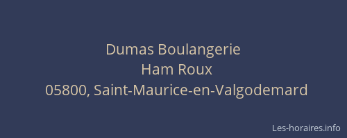 Dumas Boulangerie