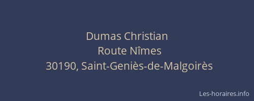 Dumas Christian
