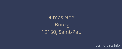 Dumas No&euml;l