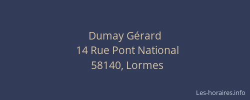 Dumay G&eacute;rard