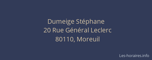 Dumeige St&eacute;phane