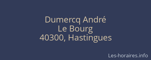 Dumercq André