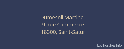 Dumesnil Martine