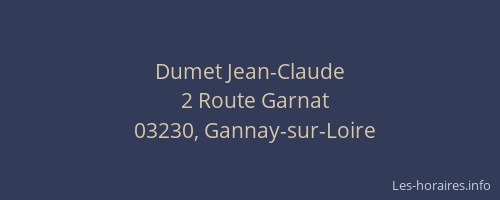 Dumet Jean-Claude