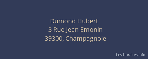 Dumond Hubert