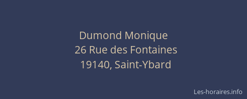 Dumond Monique