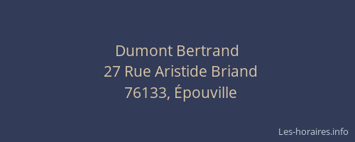 Dumont Bertrand