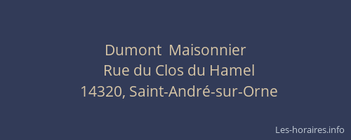 Dumont  Maisonnier