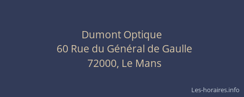 Dumont Optique