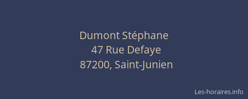 Dumont Stéphane