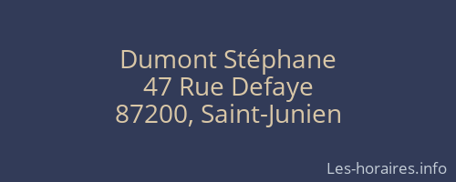 Dumont Stéphane