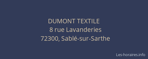 DUMONT TEXTILE