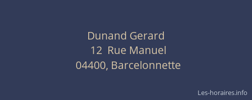 Dunand Gerard