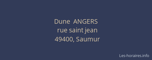 Dune  ANGERS